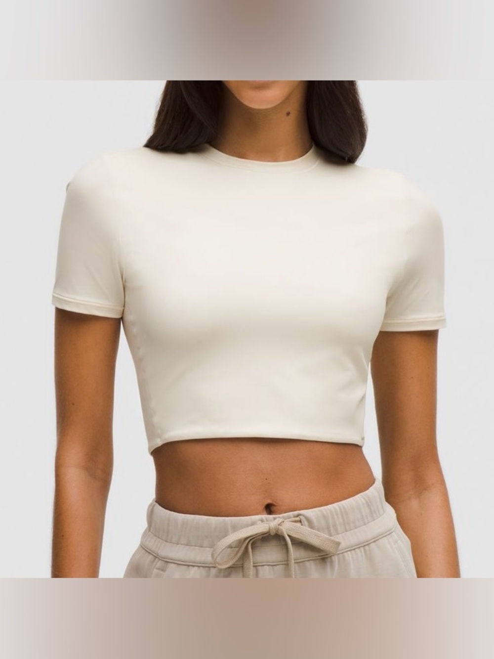 lululemon Wundermost Ultra-Soft Nulu Crewneck Cropped T-Shirt